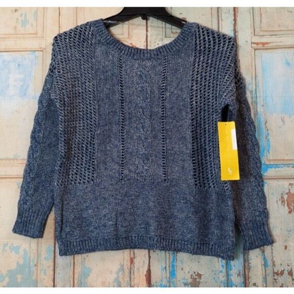 Lole Womens Size Medium Gray Dark Denim Taraji LSW1702 Pullover Sweater - Picture 1 of 10